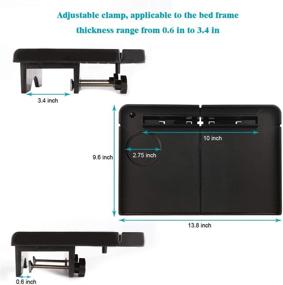 img 1 attached to Forzaddik Floating Nightstand: The Perfect Bed Side Shelf Tray for Bunk Beds, Dorms, and Kids' Rooms