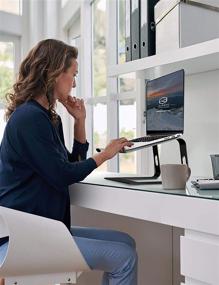 img 3 attached to 🖥️ ALASHI Laptop Stand for Desk: Ergonomic Aluminum Computer Riser, Detachable Metal Laptops Elevator, Cooling Mount - Supports 10 to 15.6 Inches Notebook, Black