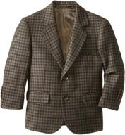 isaac mizrahi black label little boys' plaid wool blazer: timeless style and chic comfort logo