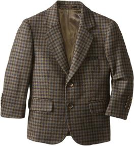 img 2 attached to Isaac Mizrahi Black Label Little Boys' Plaid Wool Blazer: Timeless Style and Chic Comfort