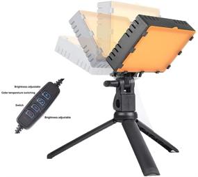 img 1 attached to 📸 Fugetek LED Photo/Video Light Kit - Portable & Adjustable USB-Powered Desktop Tripod Stand (10”-20”) - Dimmable Lighting with 4 Color Filters - Ideal for Game Streams, Zoom Calls, YouTube - 2-Pack