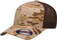 multicam trucker 🧢 cap - unisex adult flexfit logo