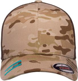 img 3 attached to MultiCam Trucker 🧢 Cap - Unisex Adult Flexfit