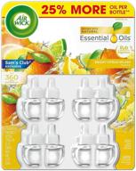 🍊 refreshing air wick bright citrus splash essential scented oils - bundle of 8 refill bottles logo