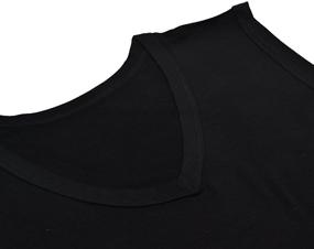 img 1 attached to 👕 Sleeveless Elastic Cotton T-Shirt for Men by JISEN Clothing