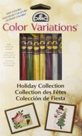 🌈 discover vibrant holiday shades with dmc color variations floss pack - 8 colors/pkg logo