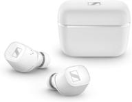 💭 white sennheiser cx 400bt true wireless earbuds - bluetooth in-ear headphones with noise cancellation and customizable touch controls for music and calls logo