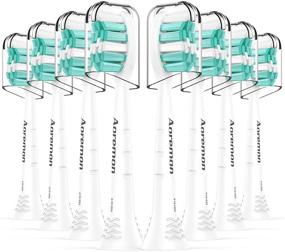 img 4 attached to Aoremon Replacement Toothbrush Heads for Philips Sonicare: 8 Pack Compatible with Sonicare 2 Series HX9023 C2 and Other Snap-on Electric Toothbrushes