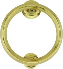 img 4 attached to 🚪 Enhance Your Home's Entrance with the Elegant Brass Ring Entry Door Knocker Beveled 5" Inch Circle by Renovators Supply Manufacturing