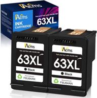 🖨 facms remanufactured 63xl black ink cartridge: a cost-effective replacement for hp officejet, envy, and deskjet printers (2 black) logo