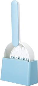 img 1 attached to 🐈 Paukerdeutsch Cat Litter Scoop Set - Plastic Poop Shovel with Holder and Base for Cats