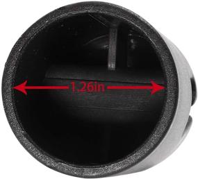 img 1 attached to Enhance Safety & Durability with 🔒 ZIZILAND Trampoline Enclosure Pole Cap, 6-Piece Set, Black