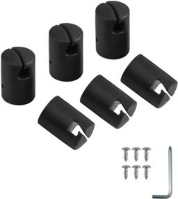 img 3 attached to Enhance Safety & Durability with 🔒 ZIZILAND Trampoline Enclosure Pole Cap, 6-Piece Set, Black