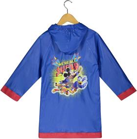 img 3 attached to 🌧️ Waterproof Toddler Rain Slicker - Disney Mickey Mouse Clubhouse - Hooded Outwear in Blue