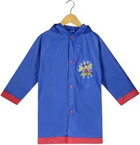 img 4 attached to 🌧️ Waterproof Toddler Rain Slicker - Disney Mickey Mouse Clubhouse - Hooded Outwear in Blue