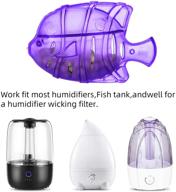 🐠 6pcs xbrand universal humidifier tank cleaner - compatible with drop, warm & cool mist humidifiers, fish tank, droplet - adorable (purple) logo