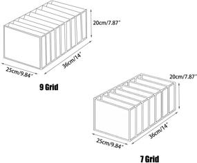 img 3 attached to Washable Wardrobe Organizer Compartment Foldable Storage & Organization