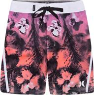 🩳 hurley printed swim shorts wakiki doodle, boys' clothing logo