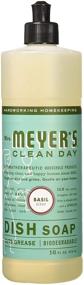 img 2 attached to 🌿 16 oz Mrs. Meyer's Basil Dish Soap