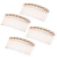 💎 4-pack high-grade alloy diamond rhinestone flower hair side combs for wedding bridal jewelry - hair clips for women - wbcbec logo