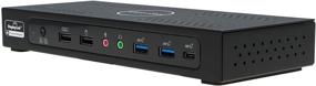 img 4 attached to 🚀 Enhance Your Productivity with the VisionTek VT4900 KVM USB-C Docking Station - Dual Host 100W Charging, Triple 4K Display, USB-C, USB, Ethernet, and Audio Support for Windows, Mac, and Chrome OS (901406)