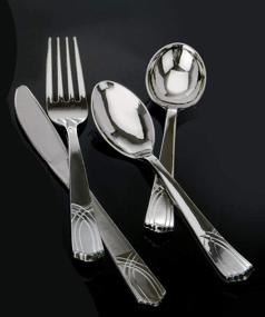 img 1 attached to Premium Silver Medium Weight Plastic Spoons: Durable and Elegant Cutlery Solution