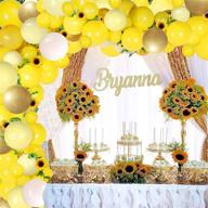 🌻 stunning sunflower yellow balloons garland arch kit логотип