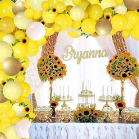 img 4 attached to 🌻 Stunning Sunflower Yellow Balloons Garland Arch Kit