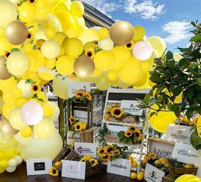 img 2 attached to 🌻 Stunning Sunflower Yellow Balloons Garland Arch Kit