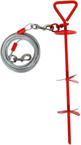 img 1 attached to Petmate Super Dog Stake 🐕 Bundle with 20-Foot Long 4200lb Capacity Cable