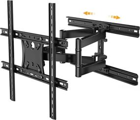img 4 attached to 📺 PSMFK13 Full Motion TV Wall Mount: Swivel, Tilt, Articulating Bracket for 17-55 Inch TVs - Max VESA 400x400, Holds up to 88 lbs