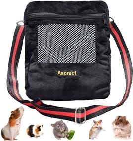 img 4 attached to 🐾 Asoract Sugar Glider Pouch: Soft Coral Fleece Hedgehog Carrier Bag for Small Pets - Ideal for Hamster, Bearded Dragon, Rat, Gerbil