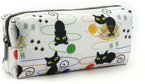 img 4 attached to LParkin Cute Cat Pencil Case: Adorable Notion Pouch for Cat Lovers