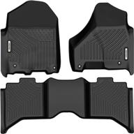 🚗 oedro floor mats for dodge ram 1500 classic & crew cab | all-weather tpe guards – full set liners logo