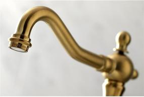 img 2 attached to 💦 Discover the Exquisite Kingston Brass KS1977AX Heritage Widespread Faucet
