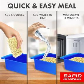 img 2 attached to 🍜 Quick and Easy Microwave Ramen Cooker - Ready in 3 Minutes - BPA Free/Dishwasher Safe - Black