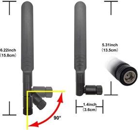 img 3 attached to 📶 High-gain Dual Band WiFi Antenna IPEX, 2.4GHz 5.8GHz, with 2x 20cm U.FL to RP-SMA Female Extension Cable, ideal for Mini PCIe Card, Wireless Router, Notebook Computer, PS4, Drone