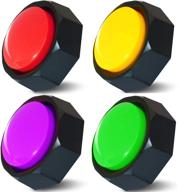 u likee buzzer custom button record message answer red yellow green purple logo