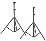 📸 neewer 6.23ft/190cm aluminum light stands for studio kits, photography lights, softboxes - black (2 pack) logo