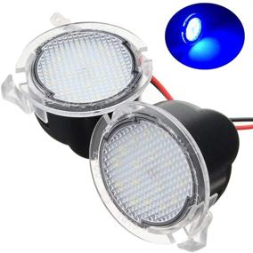 img 4 attached to Улучшите свой Ford Explorer Edge Mondeo Taurus Everest с помощью светодиодных ламп Lightdu LED Puddle Lights (синий)