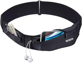 img 4 attached to 🏃 ESR Running Belt: Adjustable, Stretchy Zippered Fanny Pack with Headphone Port – Perfect Phone Holder for Running, Workouts, Cycling, Traveling & more!