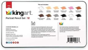 img 1 attached to KINGART 305 12 Portrait Pencils Assorted