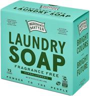 🌱 all-natural, fragrance-free laundry soap powder - hypoallergenic, eco-friendly & made in the usa logo