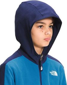 img 1 attached to North Face Glacier Hoodie Heather Boys' Clothing