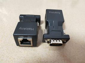 img 3 attached to 💻 Halokny VGA Extender Over Ethernet Адаптер (2 шт.) для VGA 15 Pin Male - CAT5 CAT6 RJ45 Female, сетевой кабель Extension