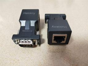 img 2 attached to 💻 Halokny VGA Extender Over Ethernet Адаптер (2 шт.) для VGA 15 Pin Male - CAT5 CAT6 RJ45 Female, сетевой кабель Extension