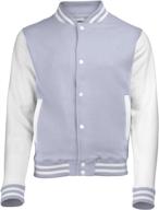 awdis hoods varsity jacket white boys' clothing : jackets & coats logo