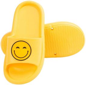 img 4 attached to 🚿 DL Lightweight Non Slip Waterproof Shower Slippers for Boys and Girls - Perfect Bathroom Shoes in Slipper Style