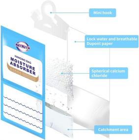 img 2 attached to 🌧️ NATRUTH 12-Pack Moisture Absorber Packets, Ideal for Kitchen, Bathroom, and Wardrobe, Moistureproof Desiccant Hanging Bags, Humidity Packs, Closet Dehumidifier Bags, Absorbs 9.15OZ of Moisture