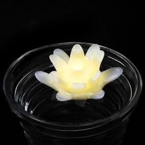 img 3 attached to 🕯️ Water Floating LED Candles (Pack of 4) - Ideal for Wedding, Pool, or Bathtub Decor (Warm White)